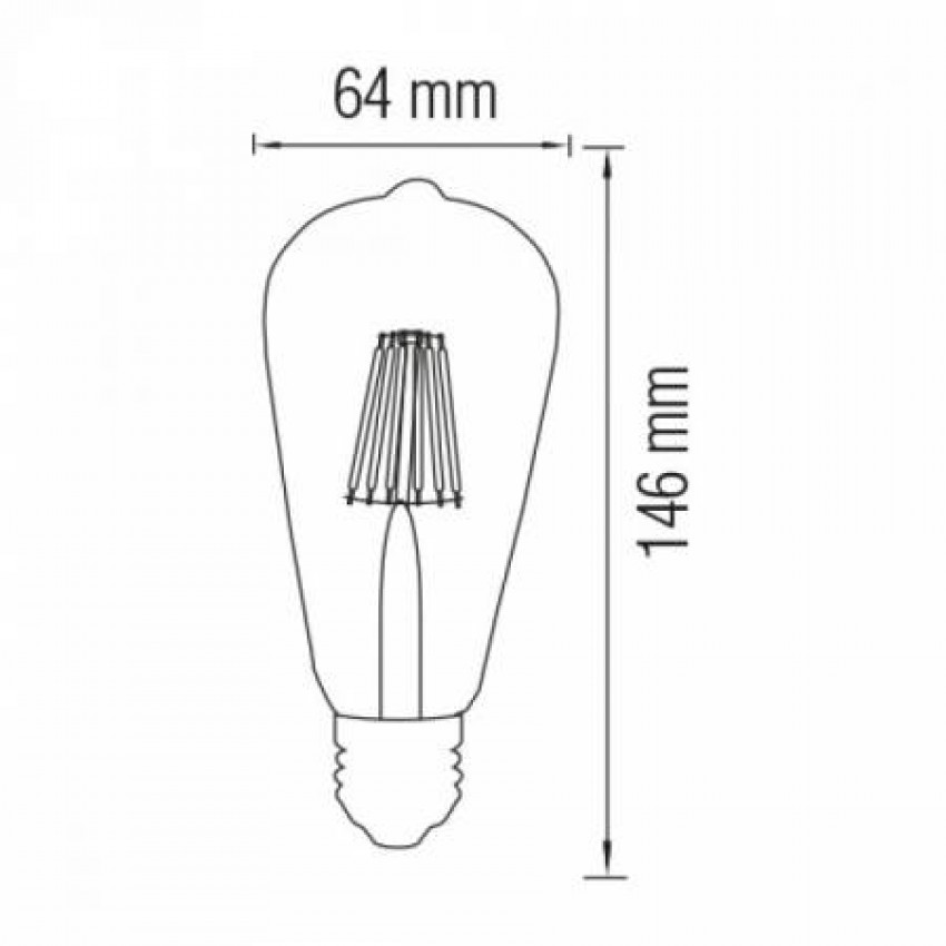 Світлодіодна лампа Filament RUSTIC VINTAGE-4 4W E27-001 029 0004