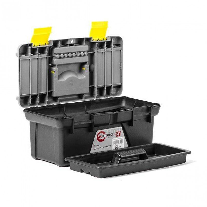 Ящик для інструментів 14" 355*182*153 мм INTERTOOL BX-0314-BX-0314