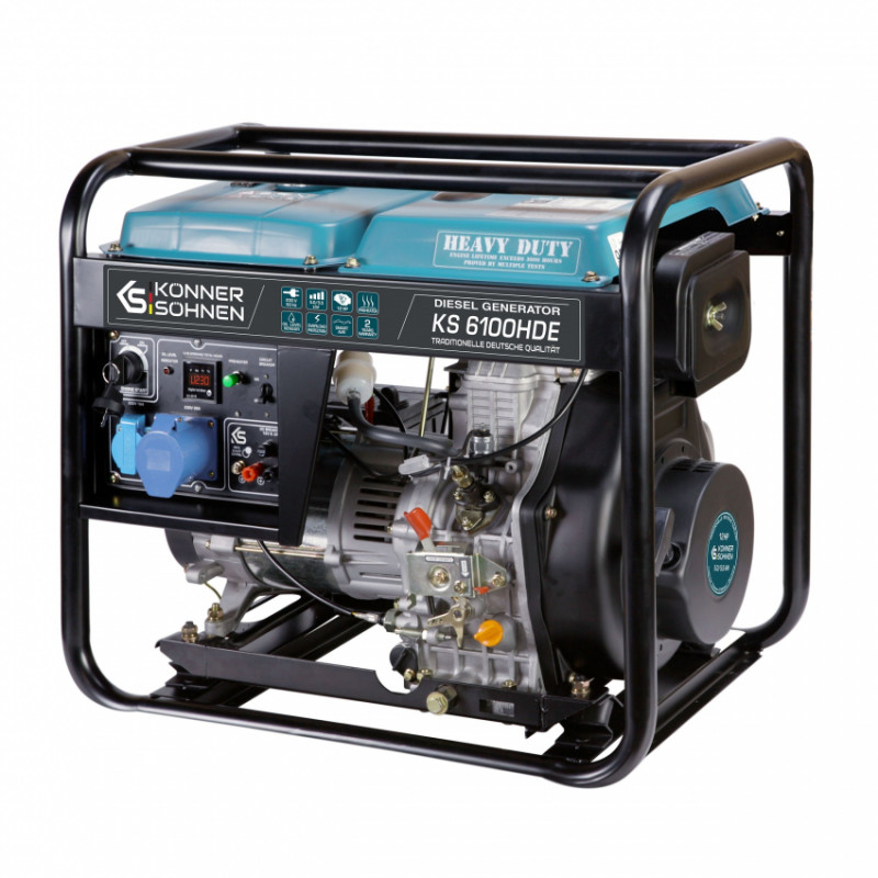 Дизельний генератор «Könner & Söhnen» KS 6100HDE (EURO V)-KS 6100HDE