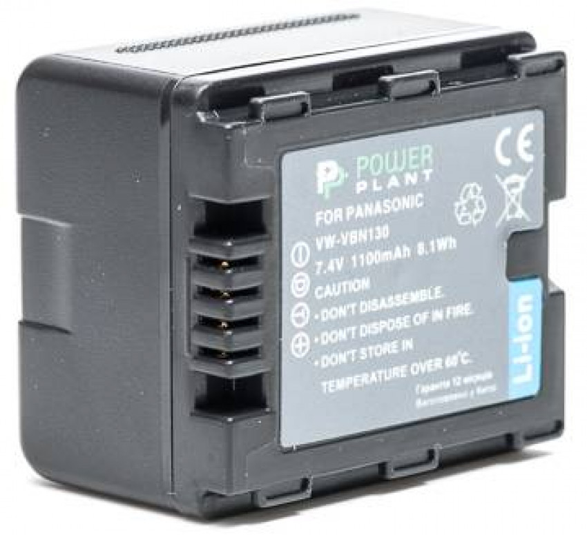 Акумулятор PowerPlant Panasonic VW-VBN130 1100mAh-DV00DV1295