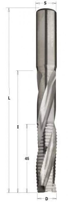 195.144.11 Фреза спіральна D=S=14 I=125 I1=45 L=170 Z=3 чистова обробка під замки-195.144.11