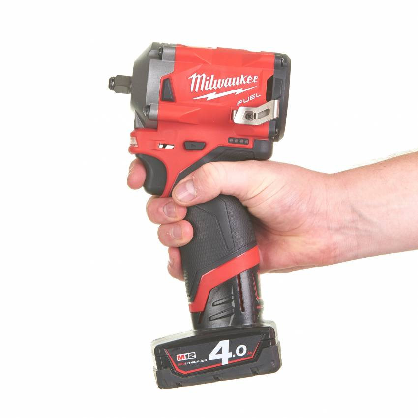 Гайкокрут акумуляторний 3/8" MILWAUKEE, M12 FIW38-422X, 12В, 339 Нм, (заряд. пристрій, 1 акум.Х 2Ач, 1 акум.Х 4Ач, HD кейс)-4933464613