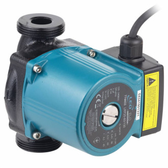 Насос циркуляційний 96Вт Hmax 6м Qmax 58л/хв Ø1½&quot; 130мм гайки Ø1&quot; LEO 3.0 (774433)-[articul]