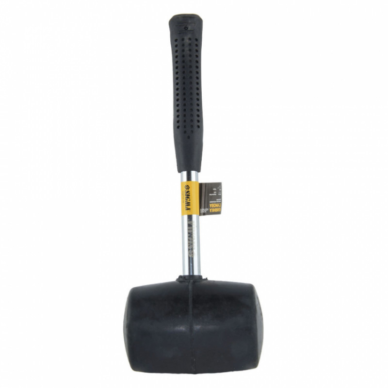 Киянка гумова чорна 900г металева обгумована рукоятка SIGMA (4317501)-4317501