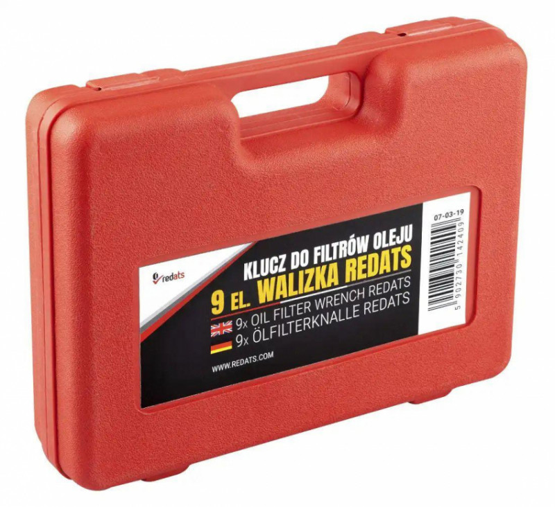 Ключі для масляних фільтрів 9ел. REDATS-07-03-19