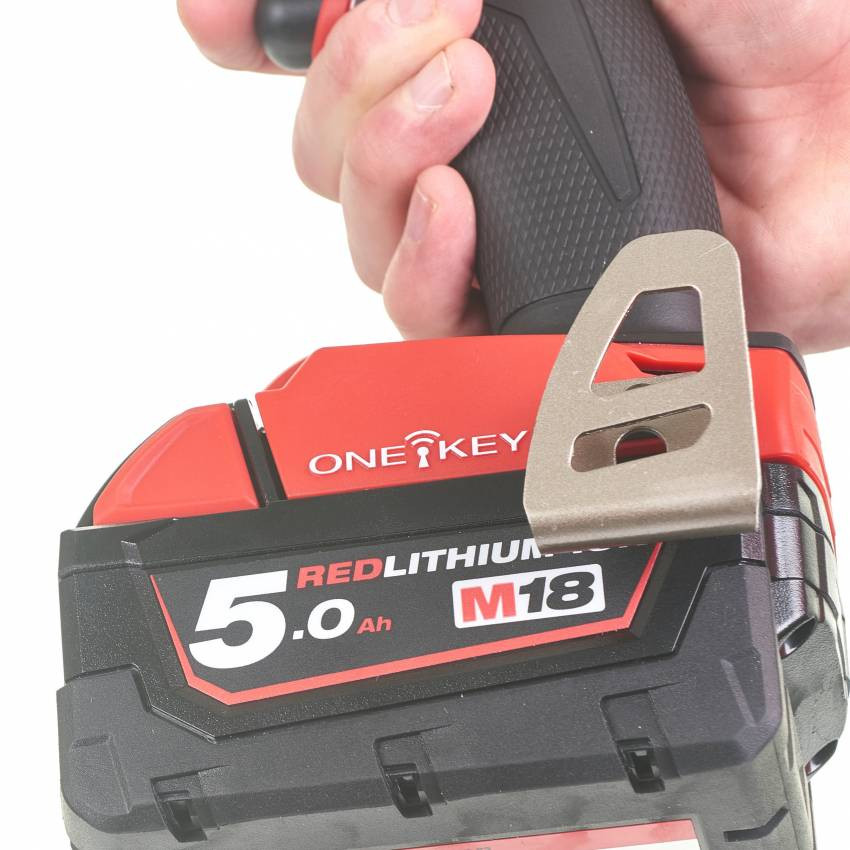 Імпульсний ударний шуруповерт акумуляторний 1/4" HEX MILWAUKEE, M18 ONEID2-502X, 226Нм (заряд.пр.,2 акум.Х5Ач, HDкейс)-4933464091