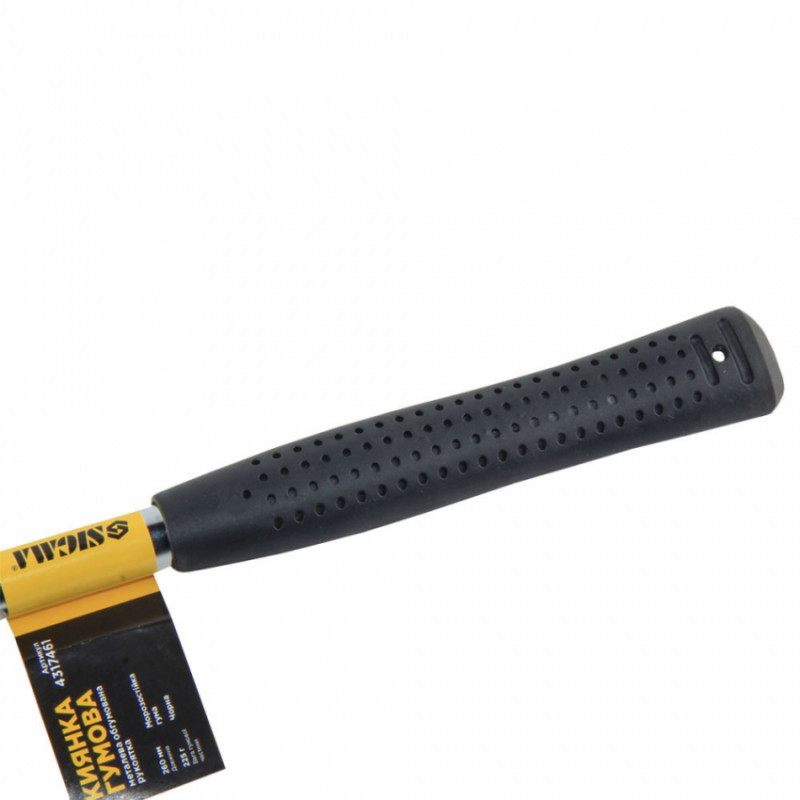 Киянка гумова чорна 225г металева обгумована рукоятка SIGMA (4317461)-4317461