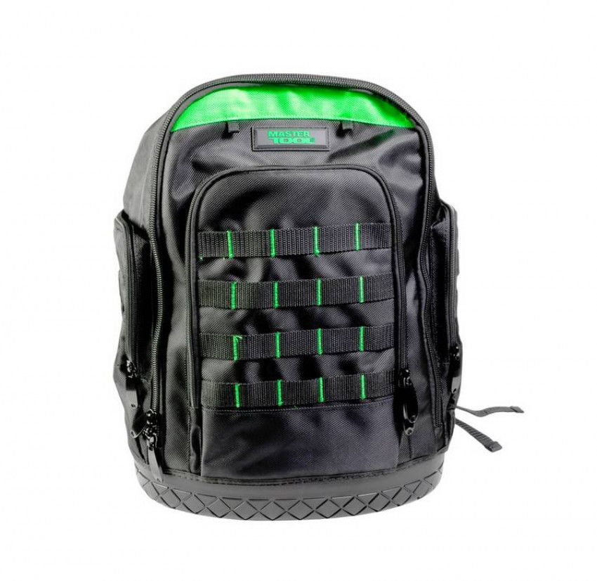 Рюкзак MASTERTOOL 380х180х480 мм 1680 DEN 22 кишені пластикове дно 79-1934-79-1934
