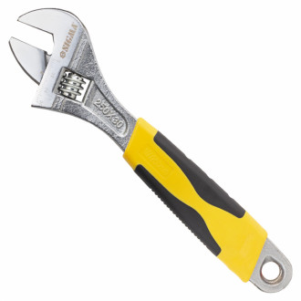 Ключ розвідний 250мм CrV (гум'яна рукоятка) Sigma (4101031)-[articul]