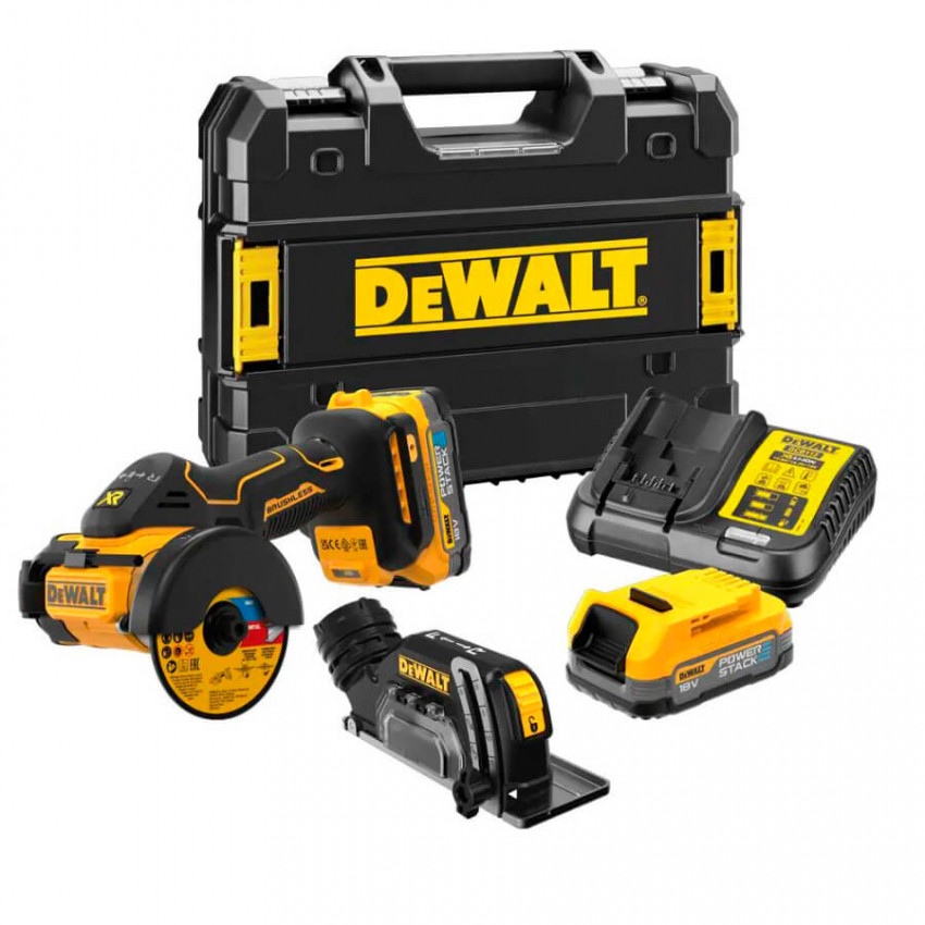 Пилка дискова універсальна акумуляторна безщіткова DeWALT DCS438E2T-DCS438E2T