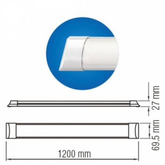 Світлодіодний світильник TETRA-40 40W 6400K