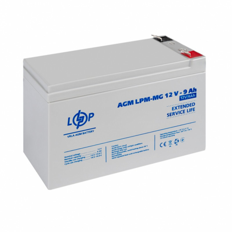 Розпродаж (6555) Акумулятор мультигелевий AGM LPM-MG 12V - 9 Ah 11/24 (11-2024)-
