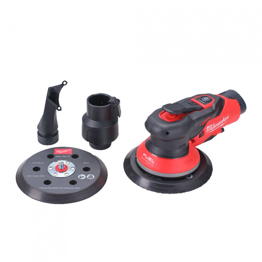 Шліфмашина ексцентрикова акумуляторна MILWAUKEE M12 FROS2.5-0 Ø150мм (каркас)-4933493647