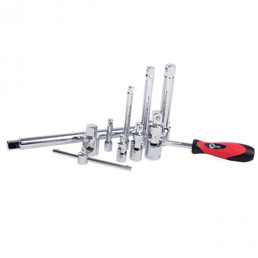 Набір інструментів професійний 1/4 "& 3/8" & 1/2 "176 од, Cr-V INTERTOOL ET-7176-ET-7176