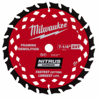 Диск пильний дереву з цвяхами Nitrus MILWAUKEE , Ø190х30х1,6мм, 24 зуб.-[articul]