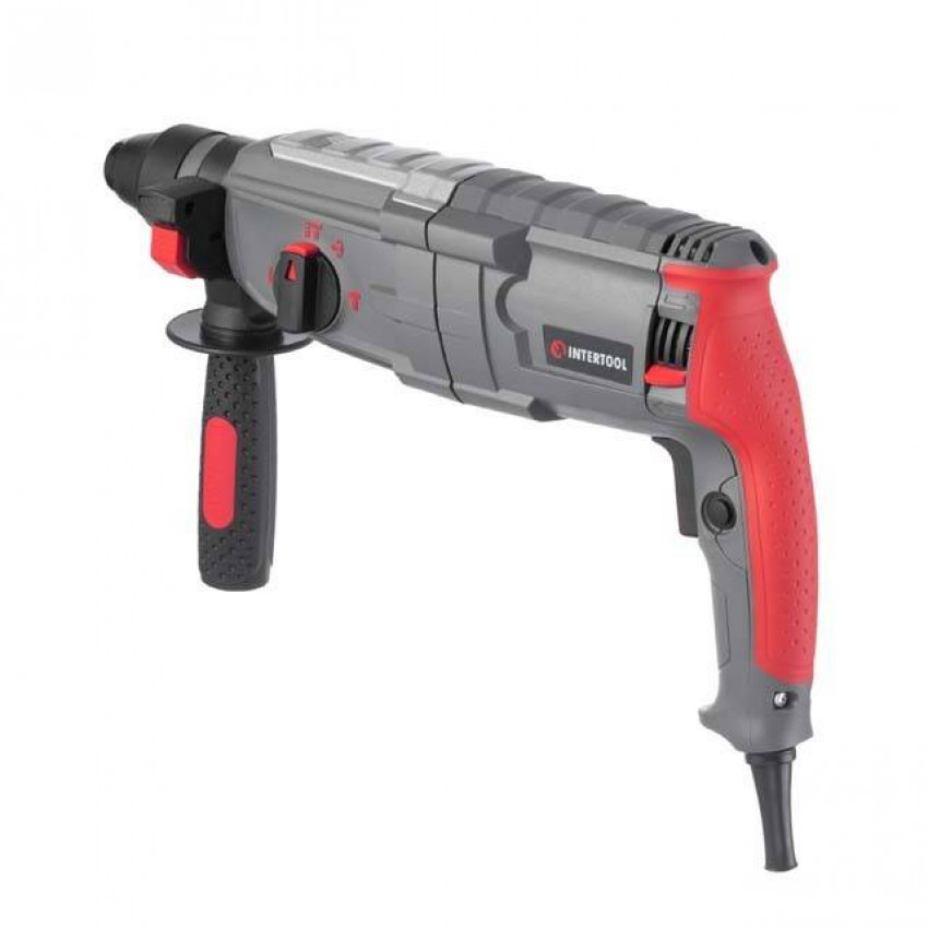 Перфоратор, 1,0 кВт, 3,5 Дж, 0-1300 об/хв, 0-5100 уд/хв, 3 режими, SDS-plus INTERTOOL DT-0185-DT-0185