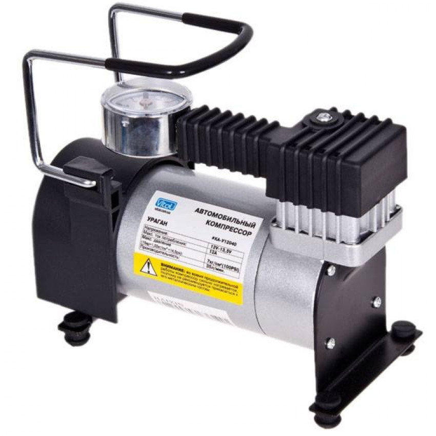 Компресор Ураган" КА-У12040 100psi/12Amp/35л/прикур. перехідник-КА-У12040 (12)