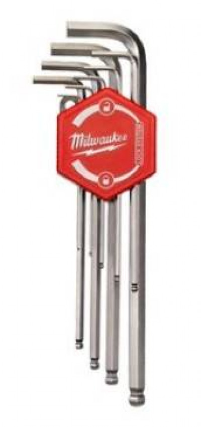 Набір шестигранних ключів  MILWAUKEE, (9шт), (1 - 10мм)-4932478621