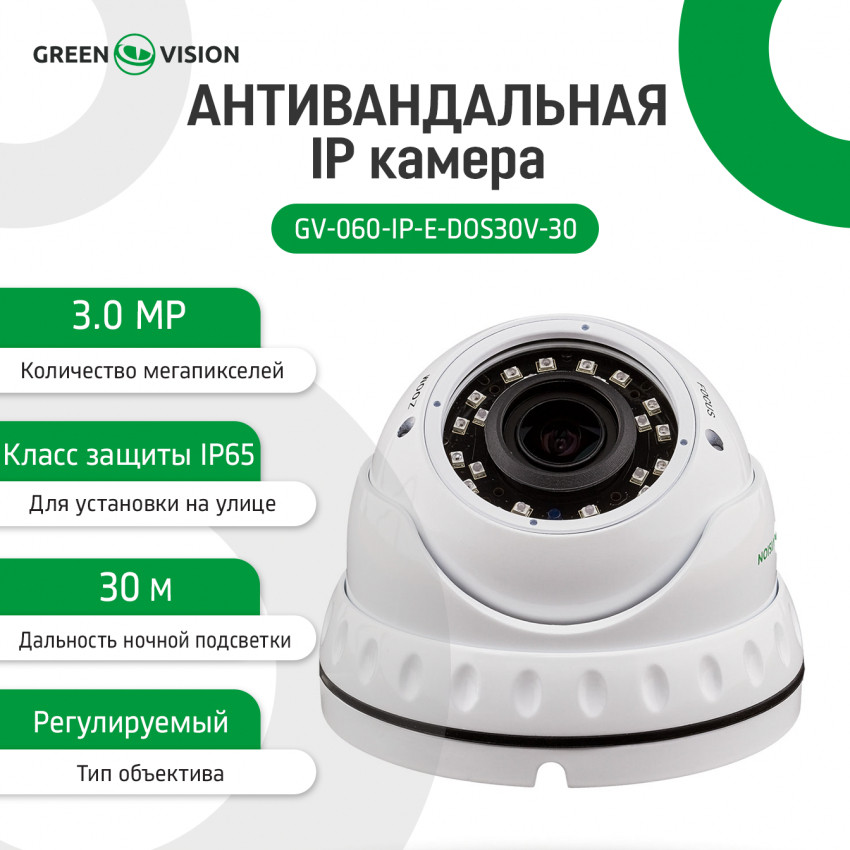 Антивандальна IP камера GV-060-IP-E-DOS30V-30-