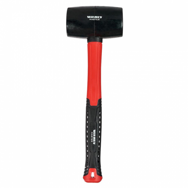 Киянка гумова 900 г чорна, фіберглас Vitals Master-181819