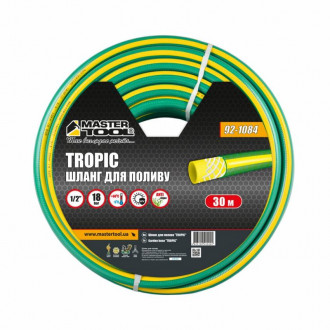 Шланг для поливу MASTERTOOL &quot;TROPIC&quot; 1/2&quot; 30 м зелений 92-1084