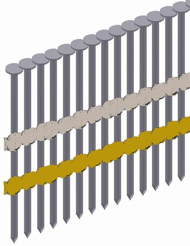 Цвях гвинтовий у стрічці Prebena типу RK 2,8/80 (3 тис. шт.)-RK 28/80 BkSch*3,0
