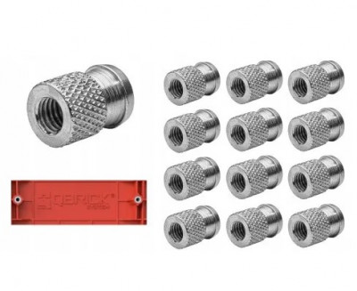 Різьбові адаптери QBRICK SYSTEM Threaded inserts М8 12шт, Z258230PG001-[articul]