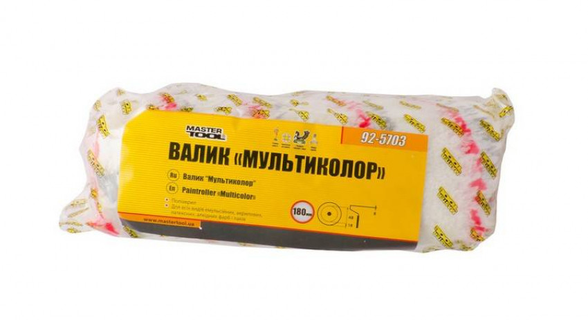 MasterTool Валик Мультиколор 48/180/18 мм d 8 мм, Арт.: 92-5703-92-5703