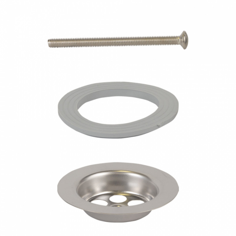 Сифон для раковини з випуском з нерж. сталі виведенням під пральну машину і гнучким відведенням 1½"×Ø40/50мм TAU (9841750)-9841750