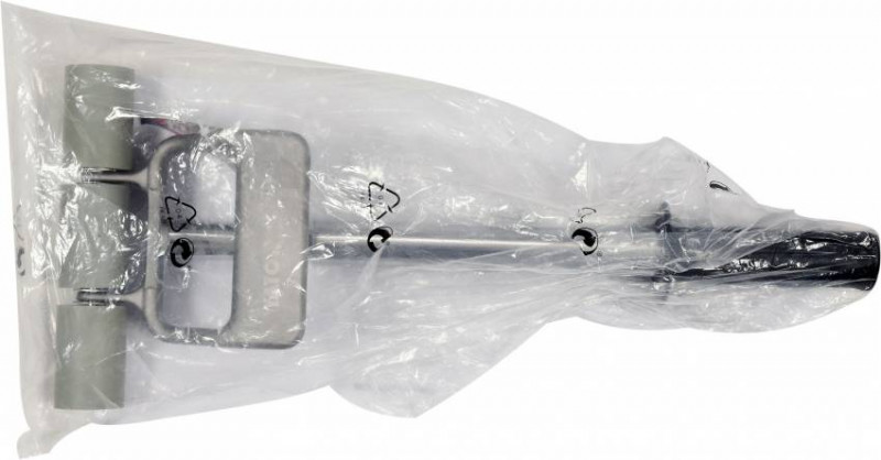 Валик притискний гумовий YATO Ø38 x 190 мм, сталева телескопічна ручка 450-690 мм-YT-44152