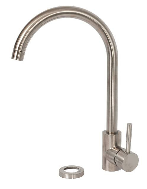 Змішувач для кухні 107 U Нерж. Lidz ПОЛЬЩА 1/14 шт.-RV-00027579