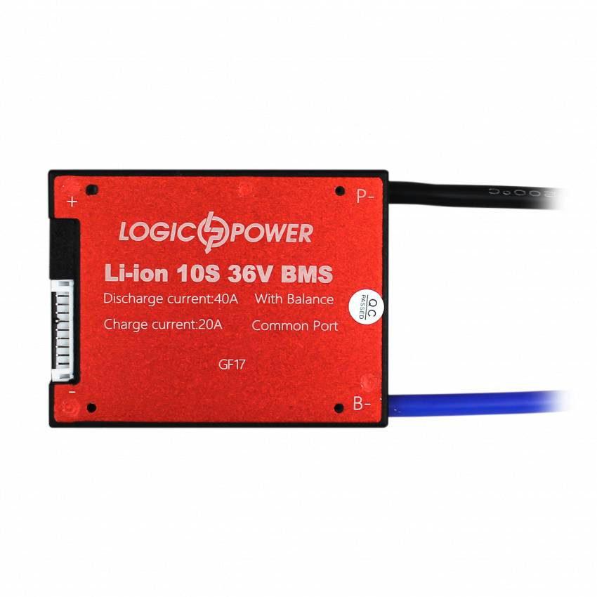 BMS плата LP Li-ion 36V 10S Dis 40A Ch 20A-