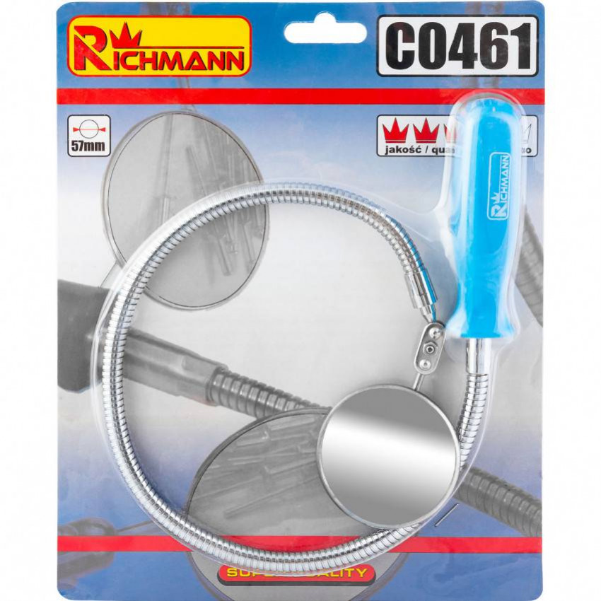 Дзеркало для огляду кругле, гнучкий утримувач, CORONA-C0461