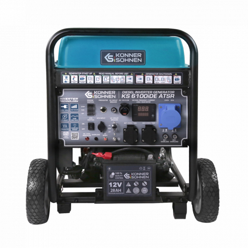 Дизельний інверторний генератор «Könner & Söhnen» KS 6100iDЕ ATSR-KS 6100IDE ATSR