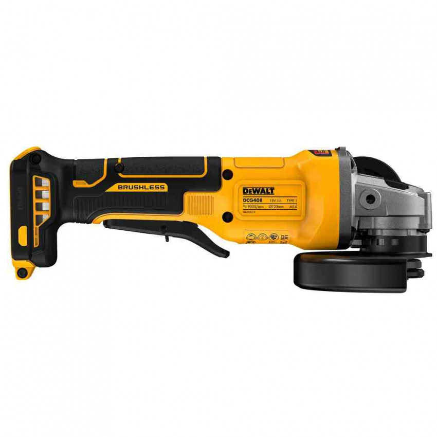 Шліфмашина кутова - болгарка акумуляторна безщіткова DeWALT DCG408N-DCG408N