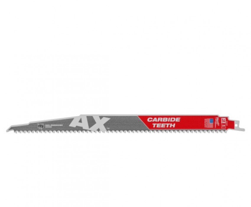Полотно для шабельних пил AX CARBIDE MILWAUKEE, 300мм/5мм, (деревина з цвяхами)-48475227