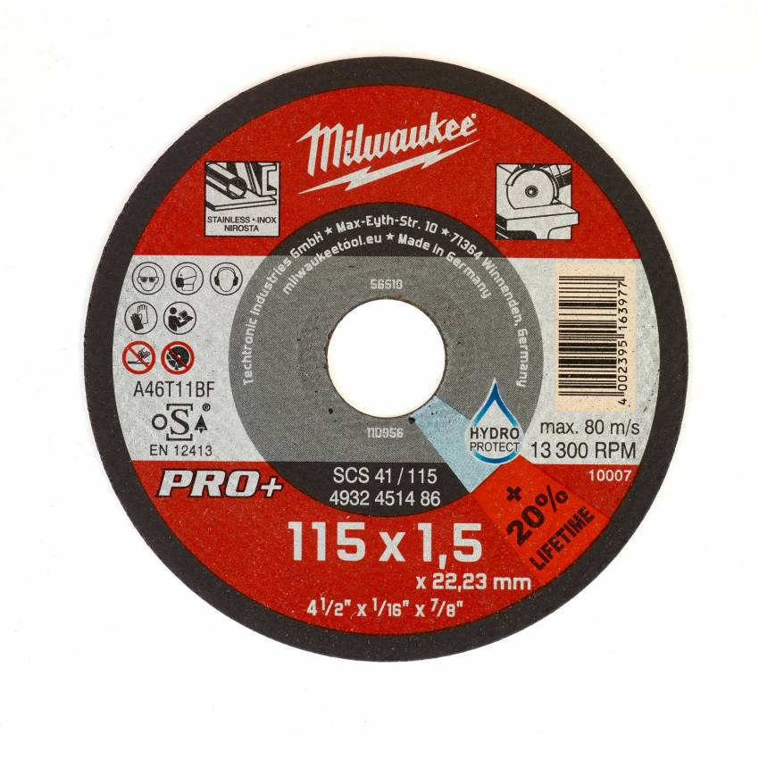 Диск відрізний MILWAUKEE, SCS 41/125х1 PRO, Ø125мм-4932451487