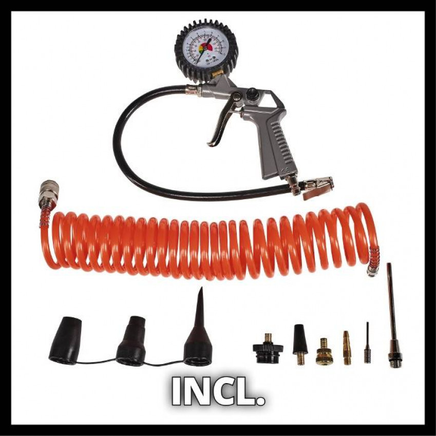 Компресор повітряний Einhell TC-AC 190/6/8 OF Set (4020650) - ПОШКОДЖЕНЕ ПАКУВАННЯ!-