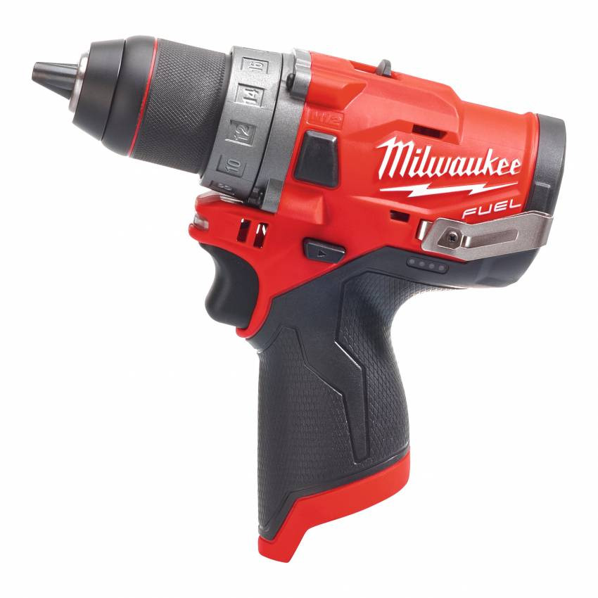 Дриль-шуруповерт акумуляторний MILWAUKEE, M12 FDD-202X, 37Нм (зарядний пристрій, 2 акум.Х 2Ач, HDкейс)-4933459816