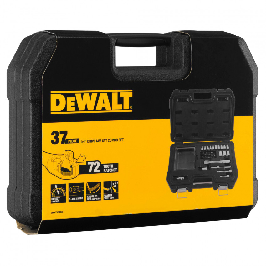 Набір головок та біт 1/4, 37 предметів DeWALT DWMT19238-1-DWMT19238-1