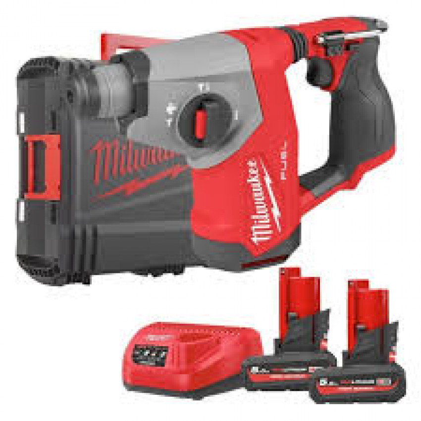 Перфоратор акумуляторний безщітковий SDS-PLUS MILWAUKEE M12 FHAC16-502X (1,15Дж)-4933499185