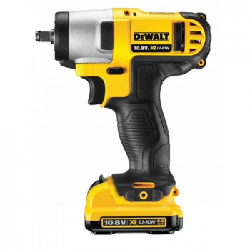 Акумуляторний гайковерт ударний DeWALT XR Li-Ion,10.8В,2 Ач,130 Нм,3400 уд/хв,2450 об/хв,1.04 кг,2 акумулятори та ЗУ-DCF813D2