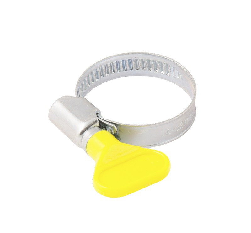 Хомут черв'ячний оцинкований MASTERTOOL "Метелик" German type 9.0 мм Ø12-20 мм 25 шт 20-1993-20-1993