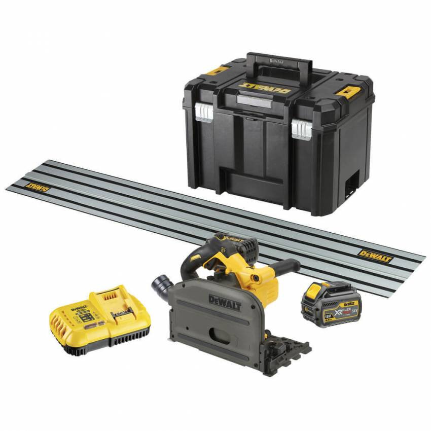 Пила дискова занурювальна безщіткова акумуляторна DeWALT DCS520T2R-DCS520T2R