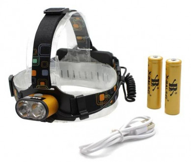 Ліхтар налобний BL-2128-2T6 на акумуляторі LED 3 режими-[articul]
