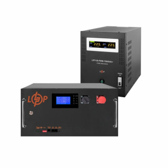 Комплект резервного живлення LogicPower B7000 + літієва (LiFePO4) батарея 16128 Ватт-[articul]