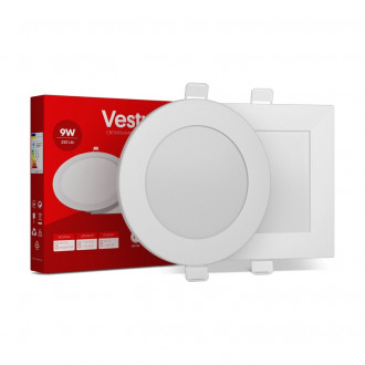 Круглий світлодіодний врізний світильник  9 (1078)-[articul]