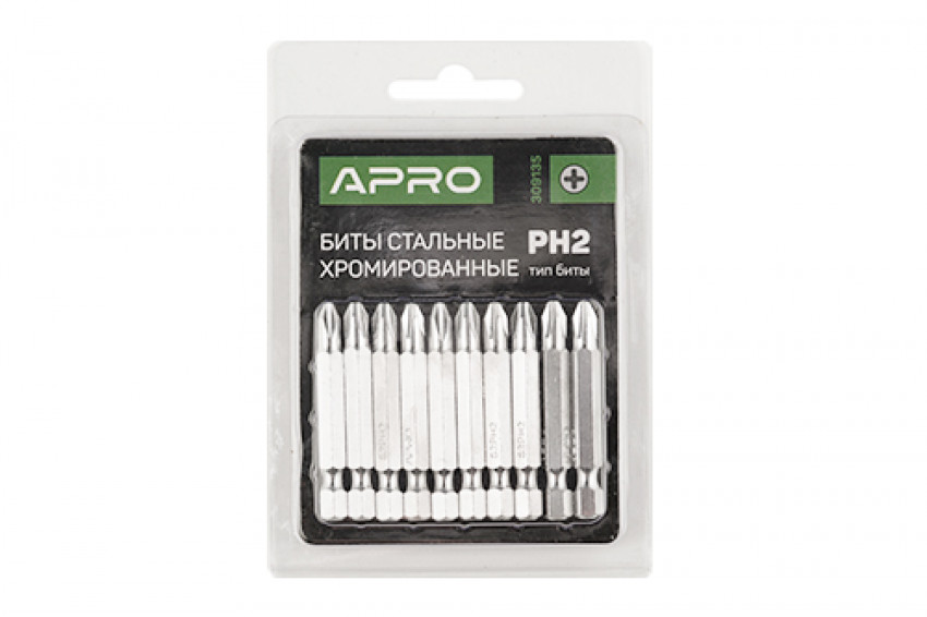 Біта РH1*50мм хром (10шт/уп) APRO-309133