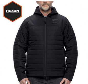 Куртка-пуховик з електропідігрівом MILWAUKEE M12 HPJBL3-0(XL), чорна, розмір (XL)-[articul]