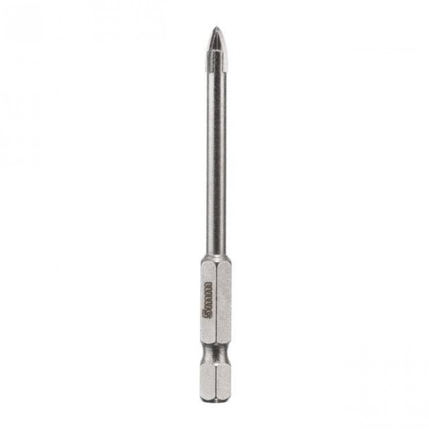 Свердло по склу та кераміці, 5 мм, HEX 1/4" INTERTOOL SD-0285-SD-0285